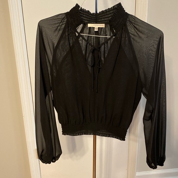 Lavender Brown Top - Picture 1 of 7